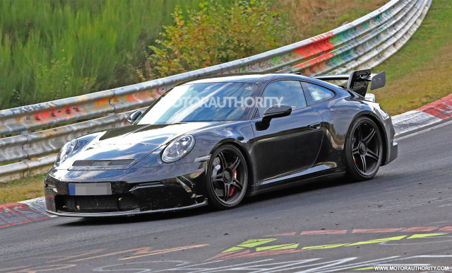 2021 Porsche 911 GT3 spy shots - Image via S. Baldauf/SB-Medien