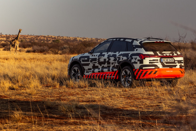 2019 Audi e-tron prototype first drive, Namibia, Africa, October, 2018