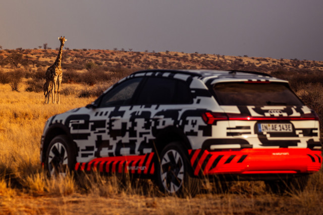 2019 Audi e-tron prototype first drive, Namibia, Africa, October, 2018