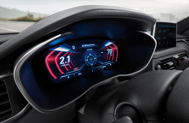 Genesis digital instrument cluster