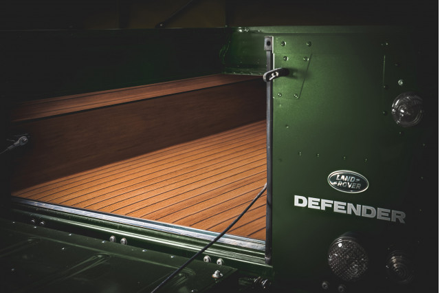 The Selfridges Edition Land Rover Defender Works V8 is under construction