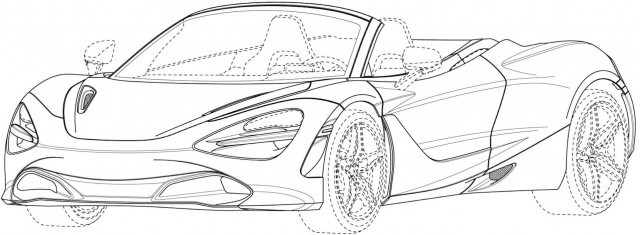 McLaren 720S Spider patent drawings