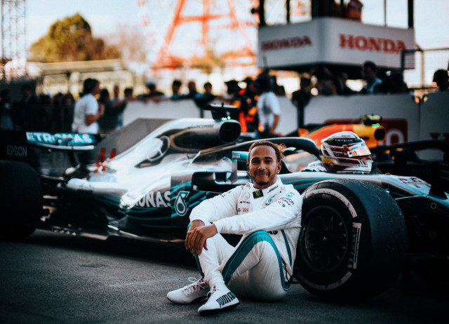Mercedes-AMG's Lewis Hamilton at the 2018 Formula 1 Japanese Grand Prix
