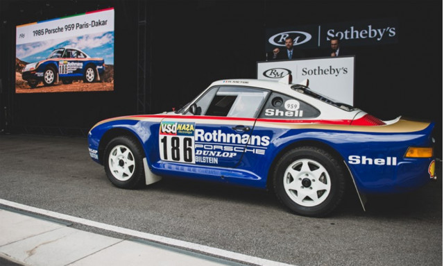 1985 Porsche 959 Paris-Dakar during RM Sotheby's auction - Image via Darin Schnabel