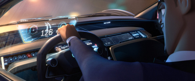 Audi RSQ e-tron concept in Audi RSQ e-tron concept in