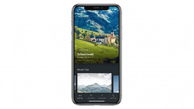 Porsche Road Trip app for iOS