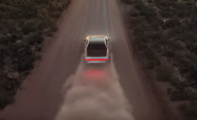 Teaser for Rivian R1T debuting at 2018 Los Angeles auto show