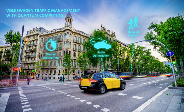 VW quantum computer traffic management system