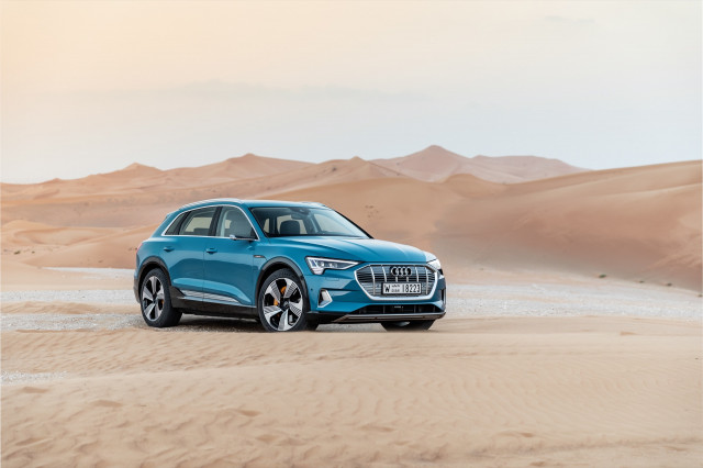 2019 Audi e-tron first drive  -  Abu Dhabi UAE, December 2018