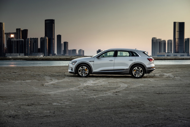 2019 Audi e-tron first drive  -  Abu Dhabi UAE, December 2018