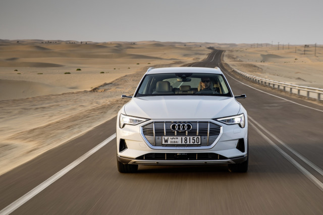 2019 Audi e-tron first drive - Abu Dhabi UAE, December 2018