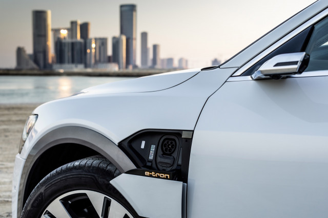 2019 Audi e-tron first drive  -  Abu Dhabi UAE, December 2018