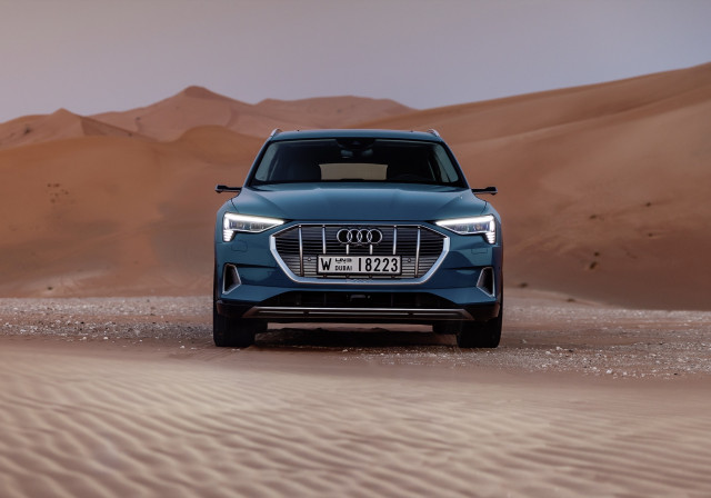 2019 Audi e-tron first drive  -  Abu Dhabi UAE, December 2018