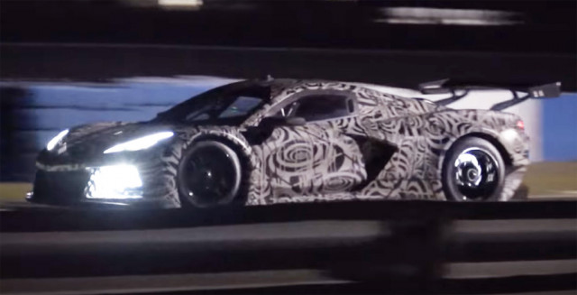 2020 Chevrolet Corvette C8.R race car spy shots