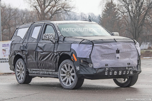 2020 Cadillac Escalade spy shots - Image via S. Baldauf/SB-Medien