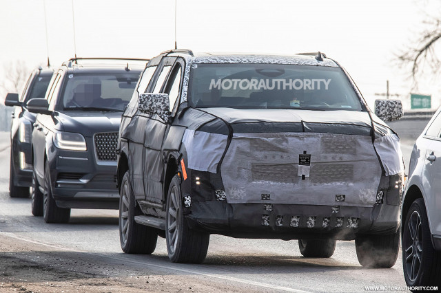 2020 Cadillac Escalade spy shots - Image via S. Baldauf/SB-Medien