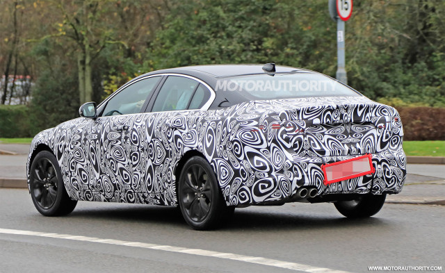2020 Jaguar XE facelift spy shots - Image via S. Baldauf/SB-Medien