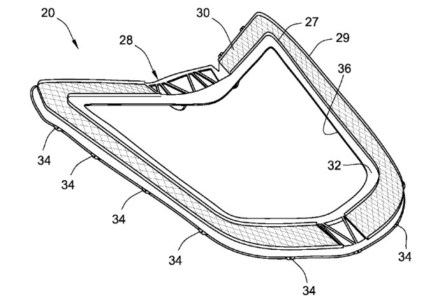 2020 Chevrolet Corvette engine hatch cover patent image
