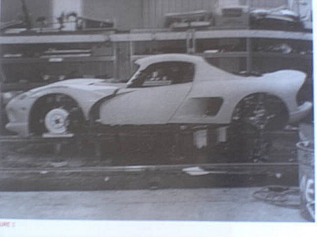 Mid-engine Dodge Viper mule