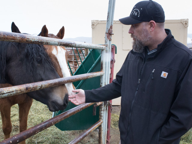 Jeremy Wilhelm at Palomino Valley’s National Wild Horse and Burro Center Jeremy Wilhelm at Palomino Valley’s National Wild Horse and Burro Center