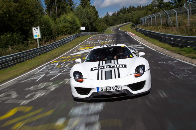 Porsche 918 Spyder on the Nürburgring Porsche 918 Spyder on the Nürburgring