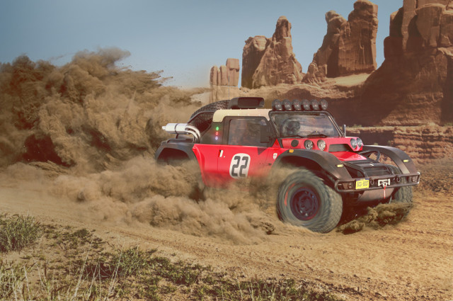 Scuderia Cameron Glickenhaus Baja Boot illustration