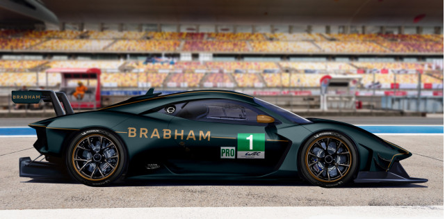 Artist's impression of a Brabham BT62 GTE race car