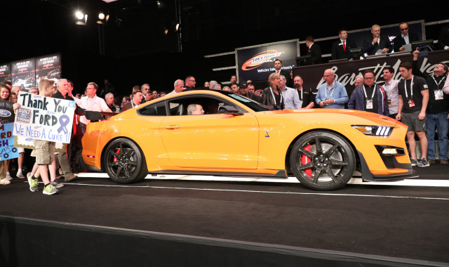 Auction of 2020 Ford Mustang Shelby GT500 with VIN ending in 001 on January 18, 2019