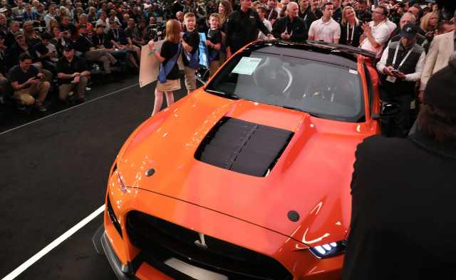 Auction of 2020 Ford Mustang Shelby GT500 with VIN ending in 001 on January 18, 2019
