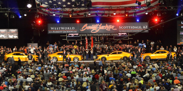 Auction of four Bumblebee Camaros from the Transformers movies on January 19, 2019