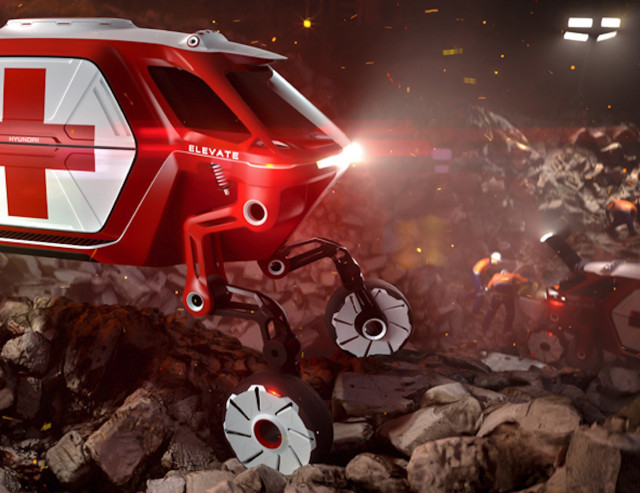 Hyundai Elevate walking car concept