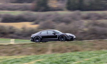 Production-bound Porsche Taycan electric car spotted cold-weather testing