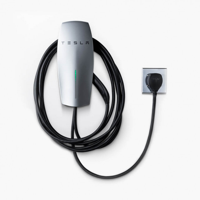 Tesla plug-in Wall Connector with NEMA 14-50 plug
