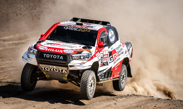 Toyota Hilux at the 2019 Dakar rally