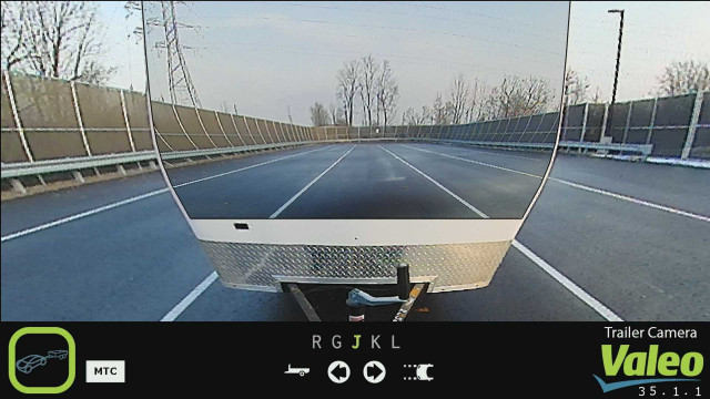 Valeo camera system to see through trailers, CES 2019