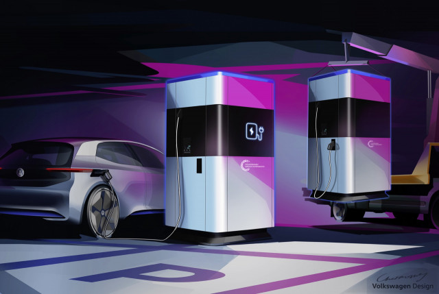 Volkswagen mobile DC fast charger