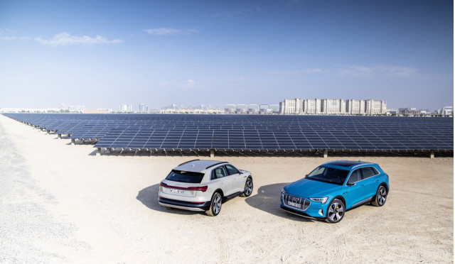 2019 Audi e-tron first drive  -  Abu Dhabi UAE, December 2018