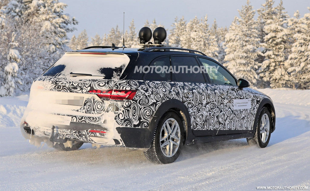 2021 Audi A4 Allroad facelift spy shots - Image via S. Baldauf/SB-Medien