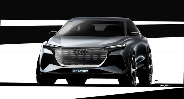 Audi Q4 e-tron concept teaser sketch