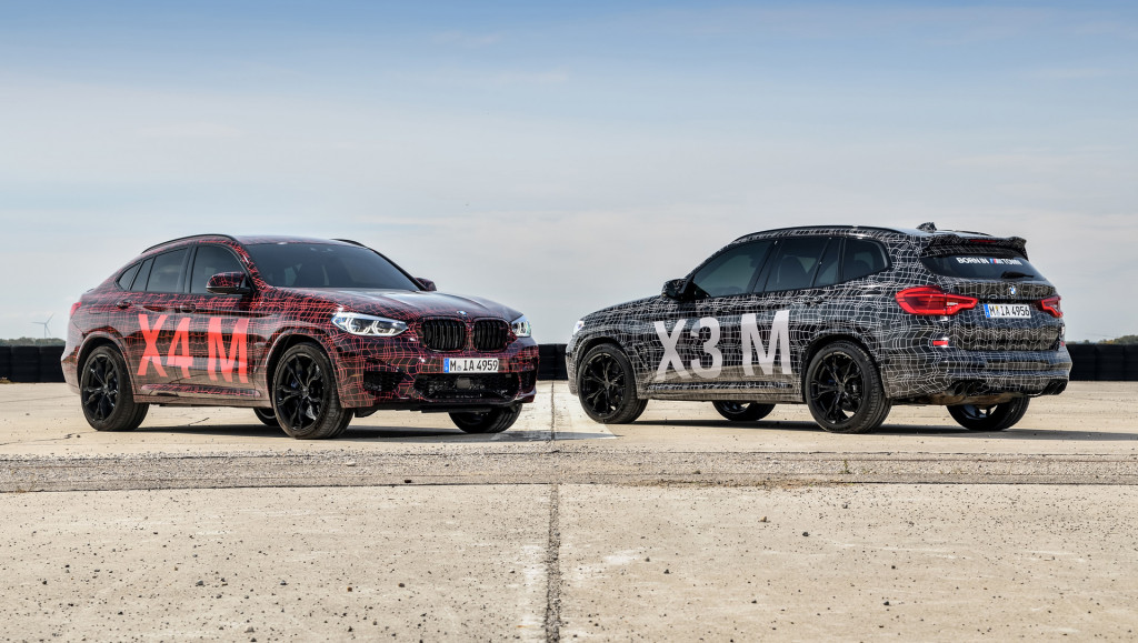 BMW X3 M and X4 M prototypes