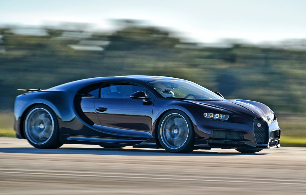 Bugatti Chiron test with astronaut Jon A. McBride