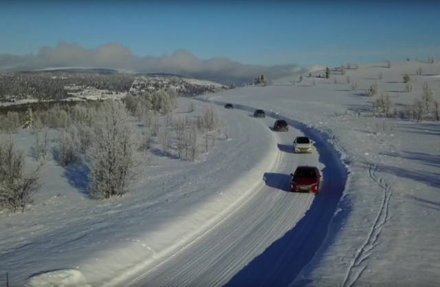 Electric car testing in Norway
