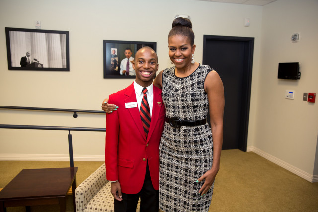 Jacob Smith and Michelle Obama
