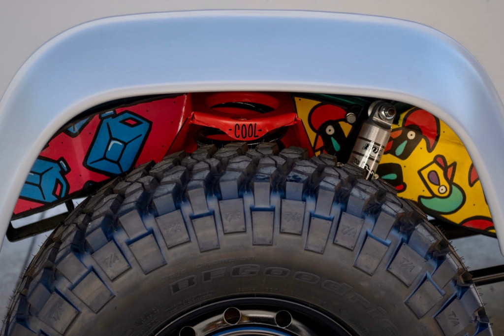 1983 Land Rover Defender 110 art car by CoolNVintage and Lisbon artist Vasco Costa