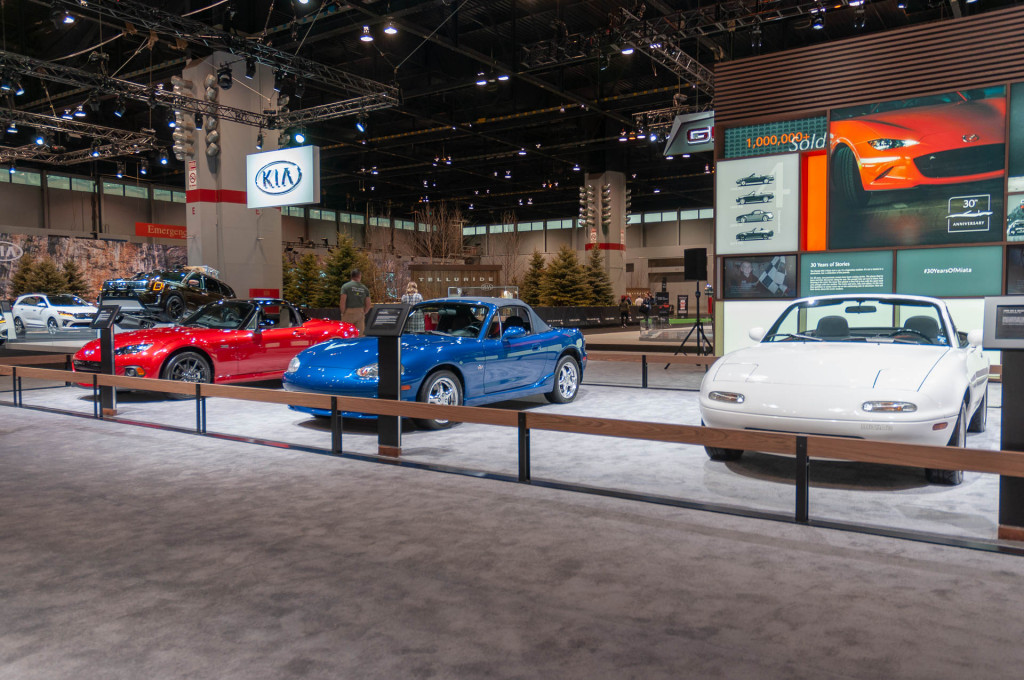 Mazda MX-5 Miatas, 2019 Chicago Auto Show