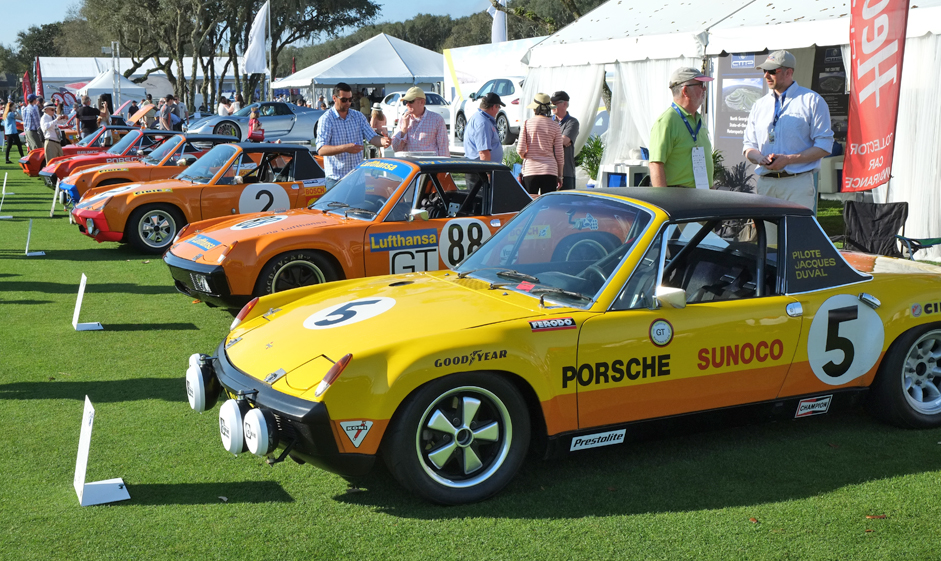 Part of the display of 914s at the Amelia Island Concours in 2015 | Andy Reid