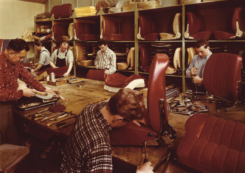 Recaro seat production in 1960