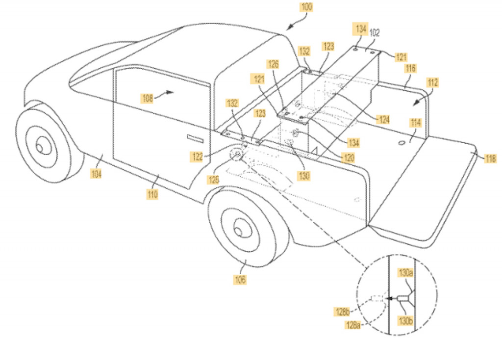 Rivian auxiliary battery pack technology patent