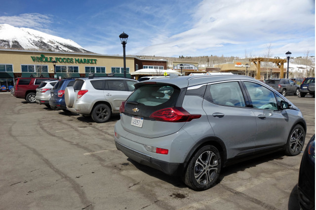 2019 Chevrolet Bolt EV at Whole Foods, Frisco, Colorado