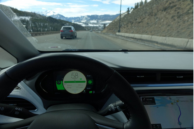 2019 Chevrolet Bolt EV on I-70 in Colorado